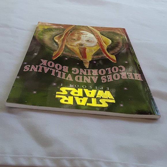 Star Wars Episode 1 Heroes and Villains Coloring Book 1999 Random House … - Picture 9 of 11